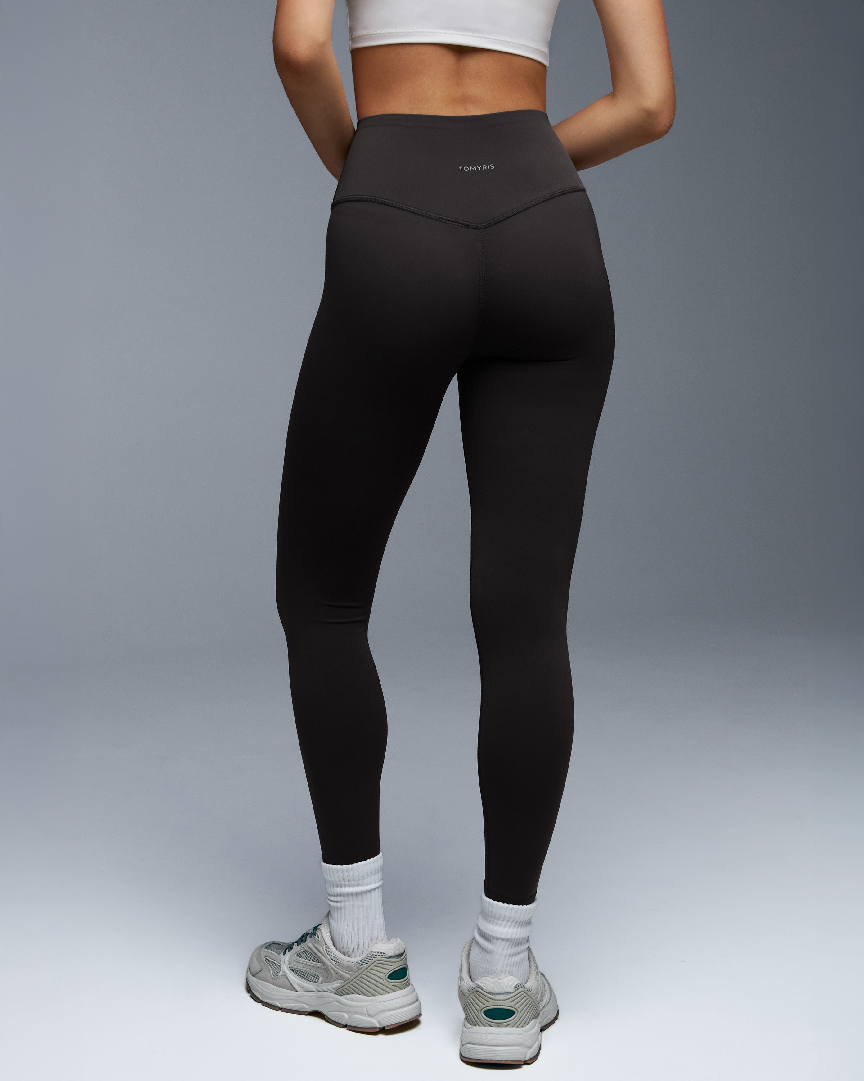Леггинсы для йоги графитовые Tomyris размер S