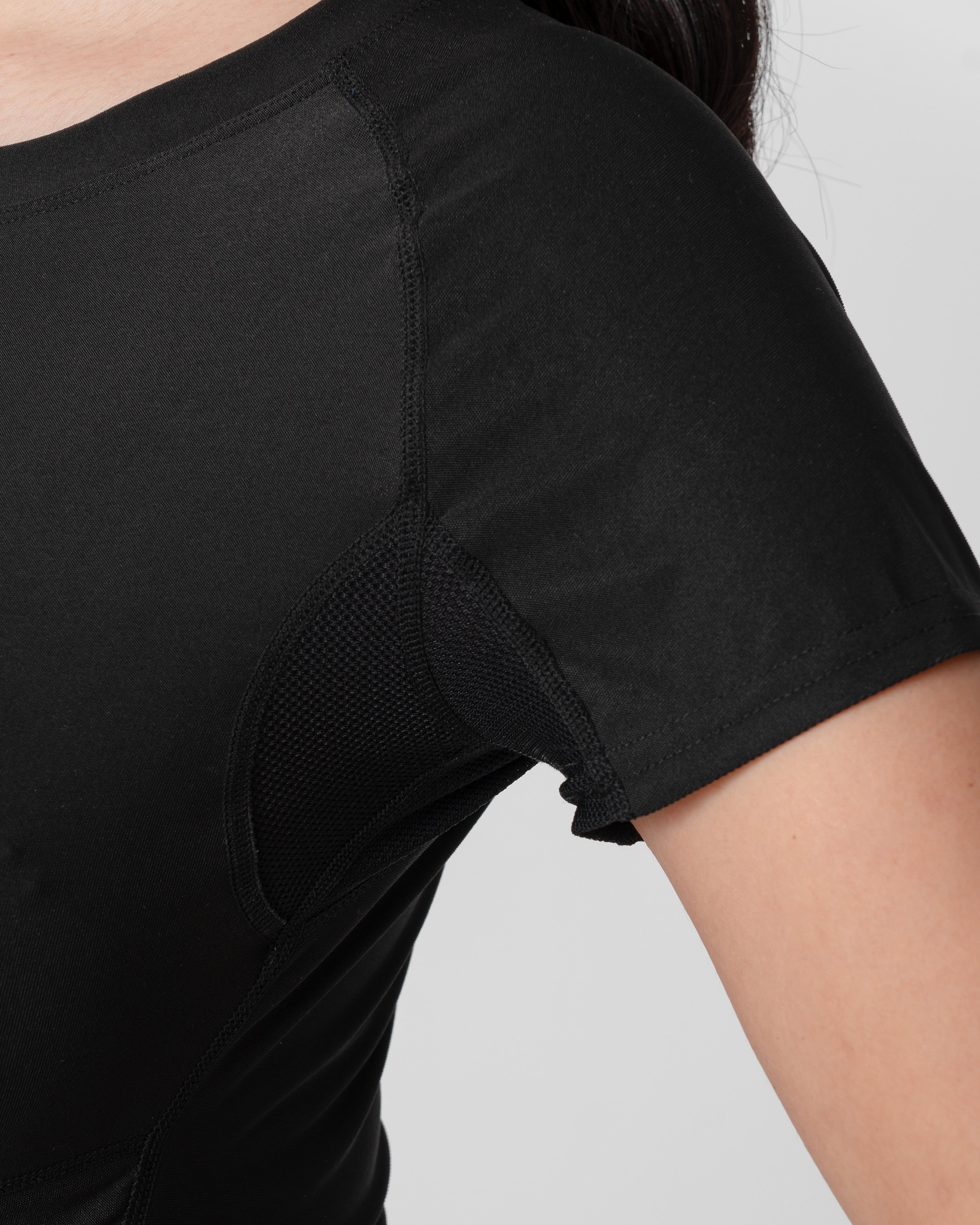 Футболка с эффектом сауны Tomyris черная размер S/M