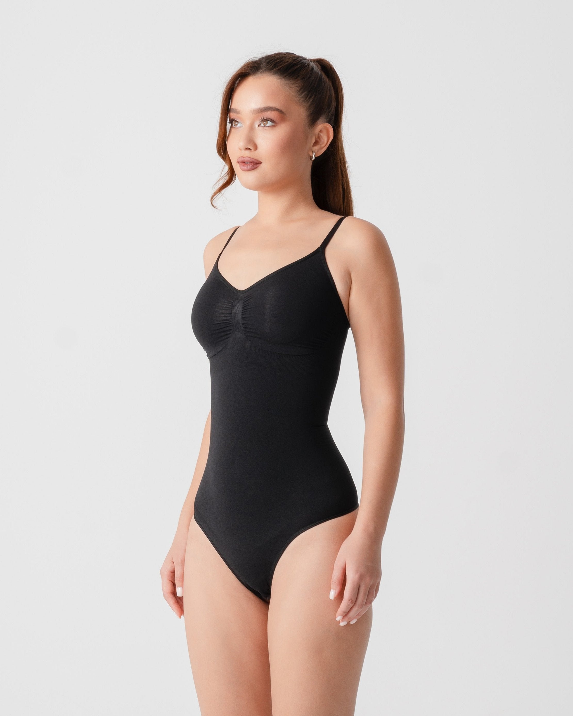 Утягивающее боди-стринги черный Tomyris размер XS/S