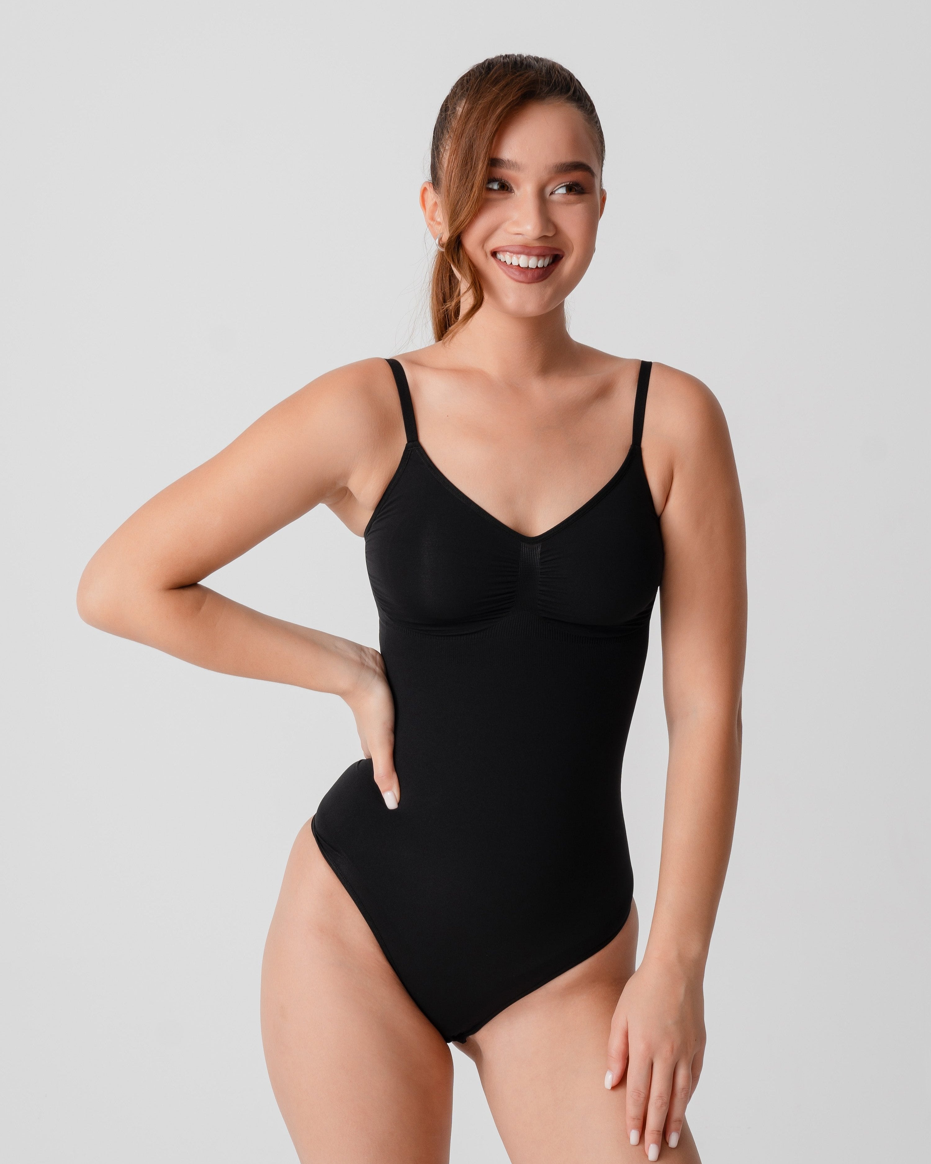 Утягивающее боди-стринги черный Tomyris размер XS/S